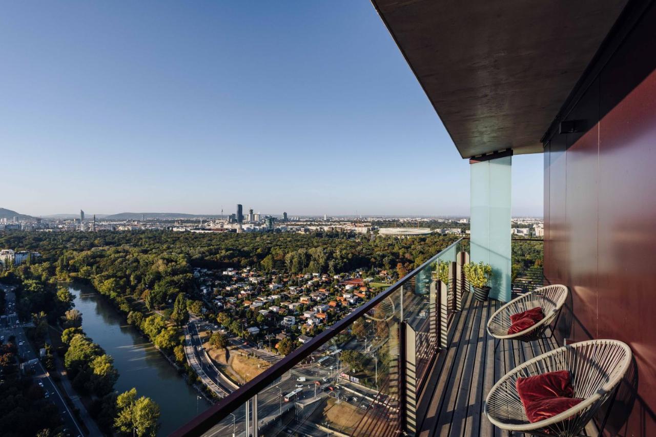 Design Apartment With Amazing View Over Vienna 2 ภายนอก รูปภาพ