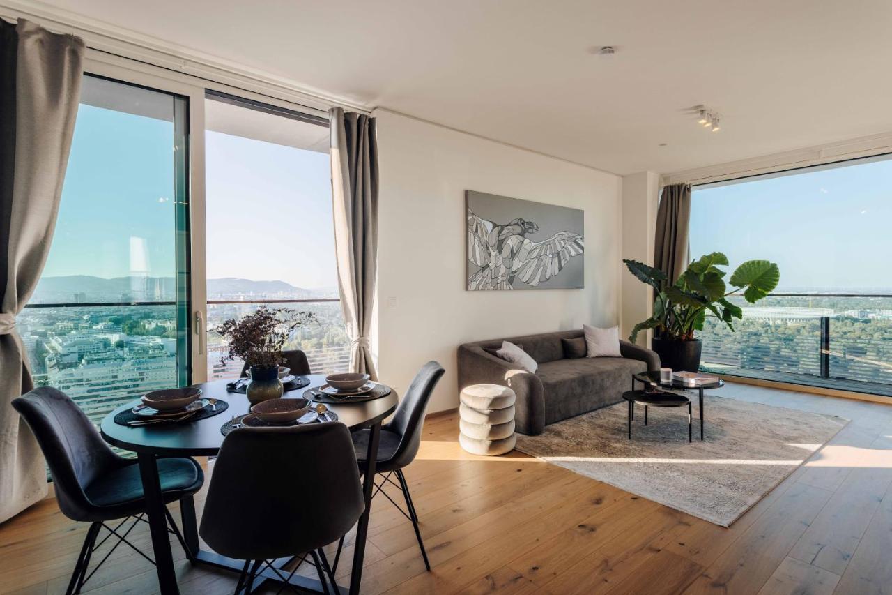Design Apartment With Amazing View Over Vienna 2 ภายนอก รูปภาพ