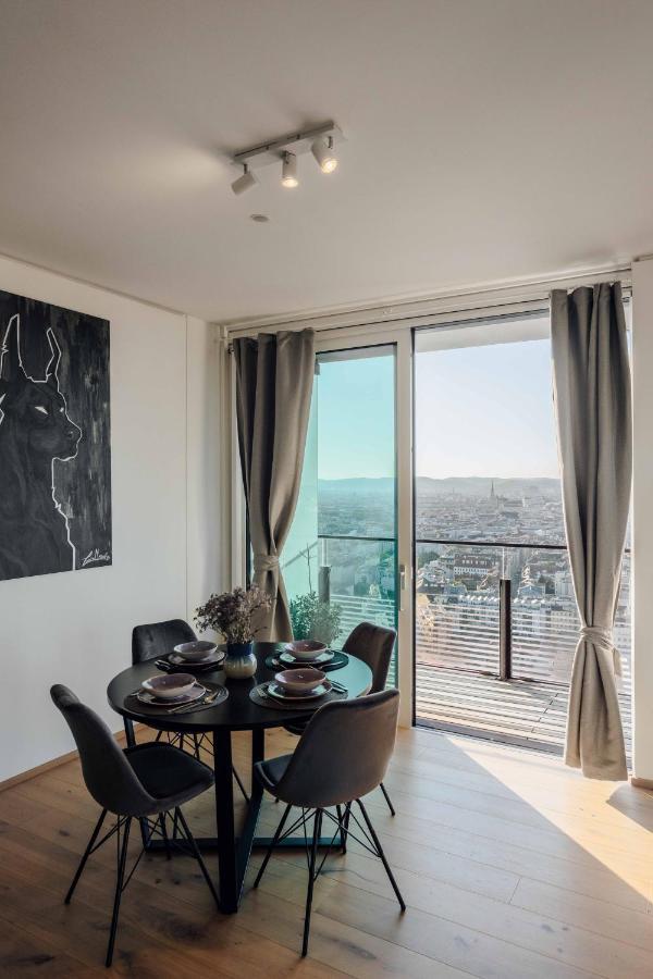 Design Apartment With Amazing View Over Vienna 2 ภายนอก รูปภาพ